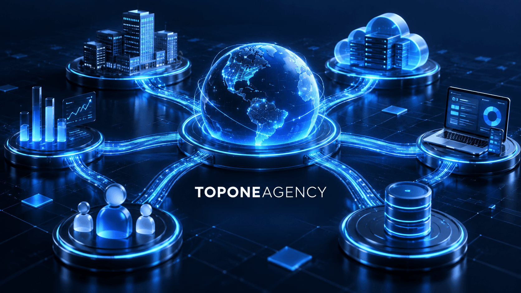 TopOneAgency connected digital ecosystem